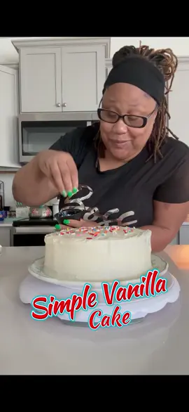 I made vanilla cake today. It was delicious #vanillacake 