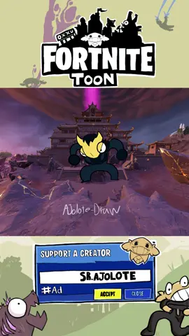 Un Kraken llegó a fortnitetoon!!  #fortnite #fortnitetoon #epicpartner #humor #animation 
