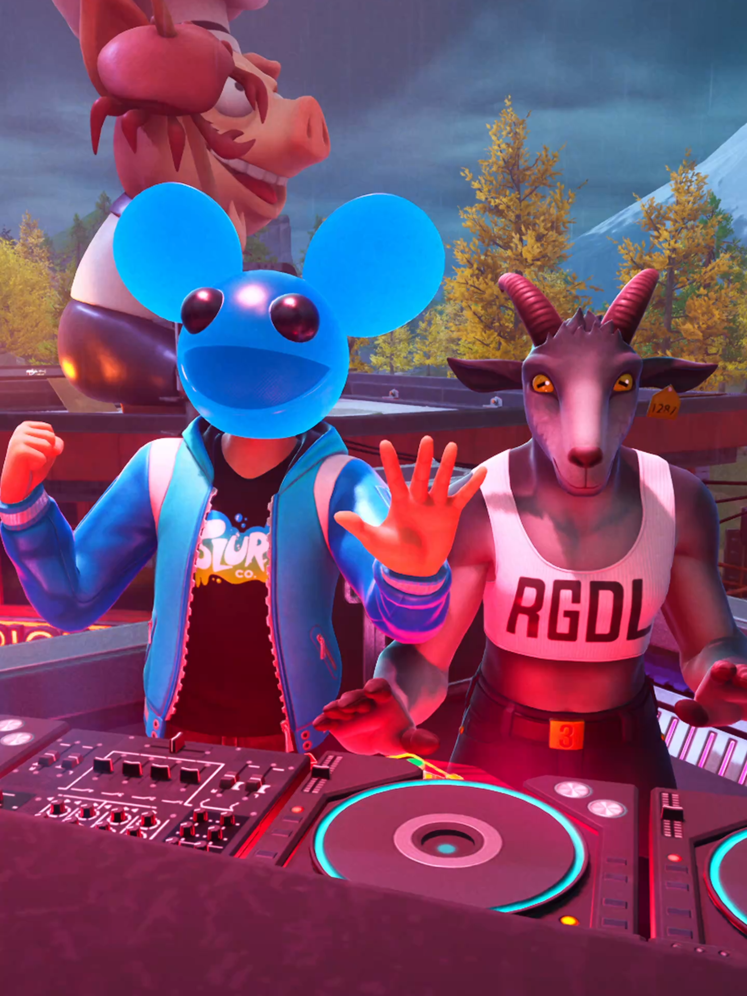 GOATMAU5. (Solo los old recordaran esto) Gracias a mis amigos por ayudarme a grabar: @thedarklightg @fall_b0oy @lady_gojira @idonovaan @irandax @🎮GAMESNAPS🎮 y Trooper que no tiene tiktok 🫂 #fortnite #fortnitememes #goatsimulator #deadmau5 #Gaming #vardust #epicpartner 