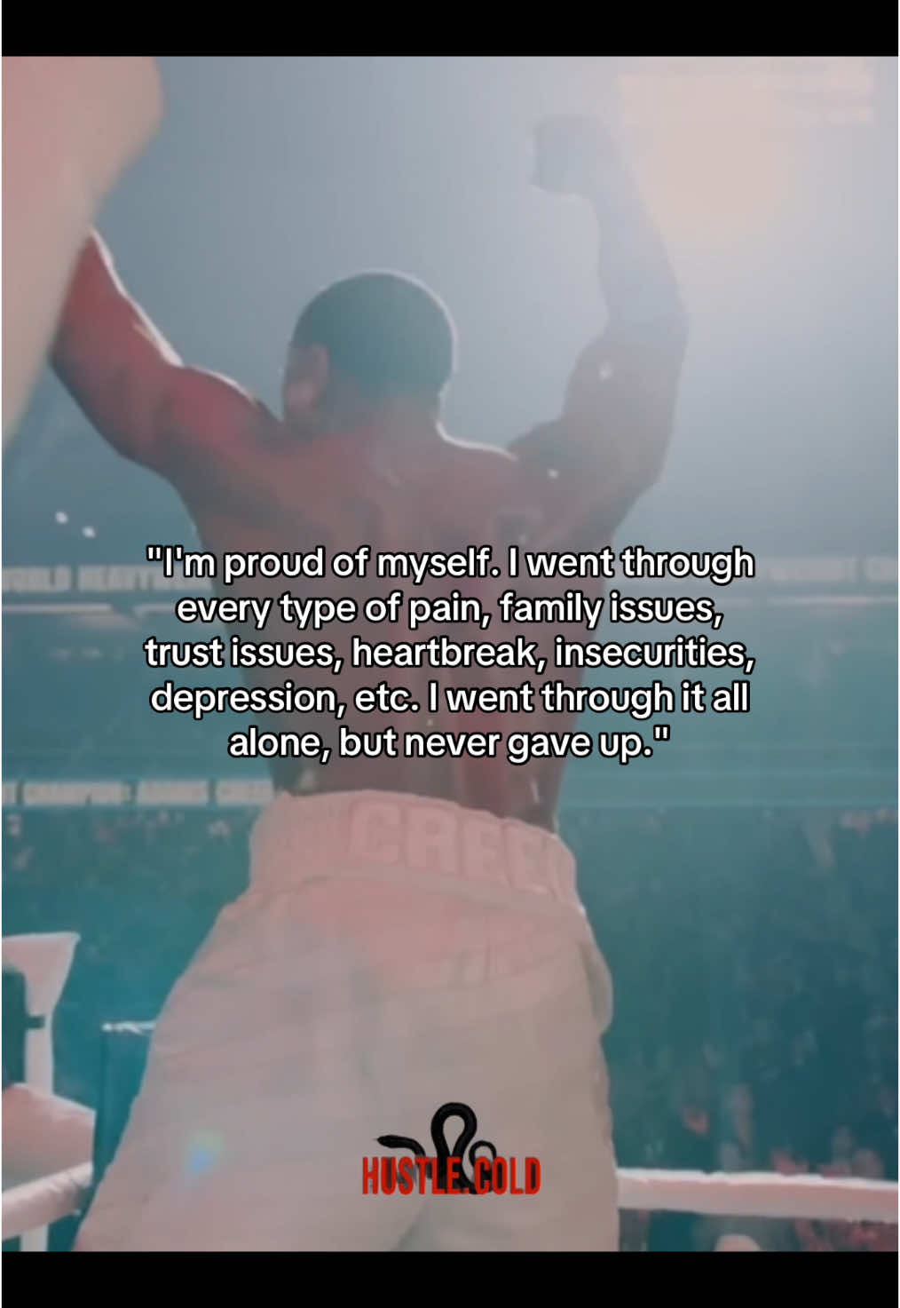 NEVER GIVE UP #viral #mentality #quote #fyp #mindset #creed3 