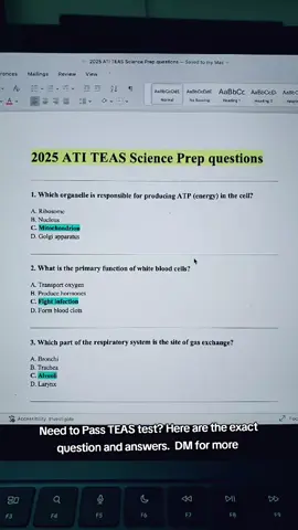 Need to Pass TEAS test? Here are the exact question and answers.  DM for more  #atiteas #teas7 #lpn 