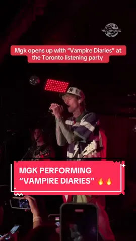 Mgk opens up with “Vampire Diaries” at the Toronto listening party 🎸🔥 #machinegunkelly #mgk