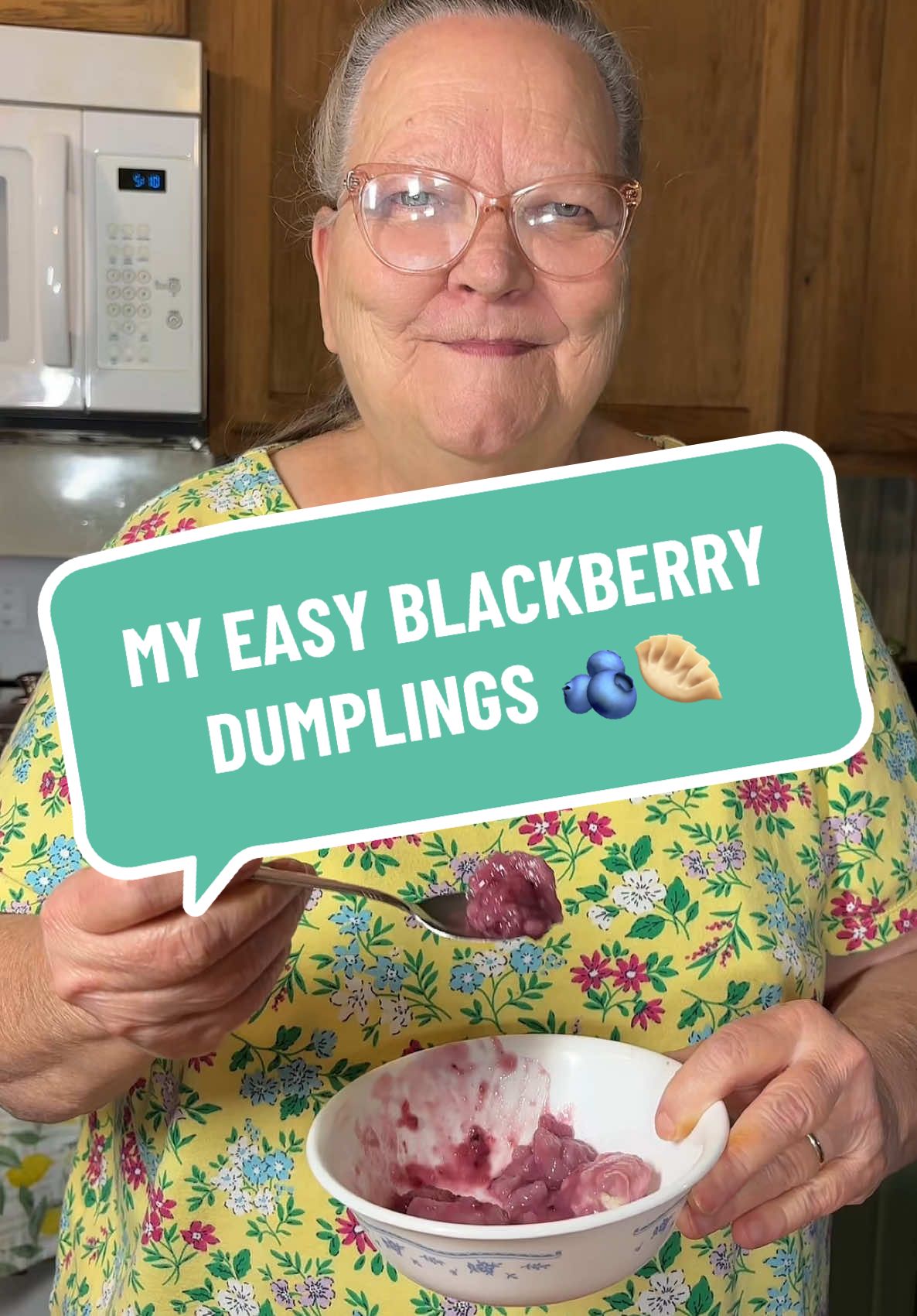 My Easy Blackberry Dumplings 🫐🥟 My Mom taught me how to make these blackberry dumplings when I was just a kid, and her mama taught her the same way. This recipe’s been passed down for generations in our family - sweet, simple, and straight from the heart 🩷 We’ve made dumplings every way you can think of - What kind of dumplings did your family grow up on?  Ingredients: • 2 (6 oz) containers fresh blackberries • 4 cups water (do not drain — this is your juice) • ¾ cup granulated sugar • 2½ cups self-rising flour • 2% milk (just enough to form dough) • A small splash of vegetable oil Instructions: 1. Boil the Berries: Add blackberries, water, and sugar to a pot. Bring to a boil, then lower the heat and let it boil for 5 minutes. Taste it — if it’s too tart, add more sugar. 2. Make the Dough: In a bowl, add flour. Pour in a splash of oil and slowly add milk until it forms a biscuit-like dough — not too thick, not too thin. 3. Drop the Dumplings: Spoon the dough into the boiling berry mixture until you’ve used all the batter or filled the pot. 4. Simmer: Turn heat to low, cover with a lid, and simmer for 5 minutes. Don’t stir — just gently shake the pot. 5. Taste & Serve: After 5 minutes, check a dumpling to make sure it’s done.  Y’all Hungry?  #Mam#MamawGailm#MamawGailCooksm#Mamawcookingu#Southerncookingp#appalachianp#appalachiam#Mamaw#appalachiancookingo#cookinc#Reciped#oldfashioneda#grandmaa#grandmaontiktoka#grandmascookingd#oldfashionedcookingo#cookingrecipes#EasyRecipem#homecookm#homecookingo#cookingforfamilys#easythingstocookw#newtotiktokr#firstpostp#fype#stepbystepoktok #blackberrydumplings #dumplings #easydumplings #blackberry #momrecipe #familytradition #shakeshakeshake #simpledumplings 