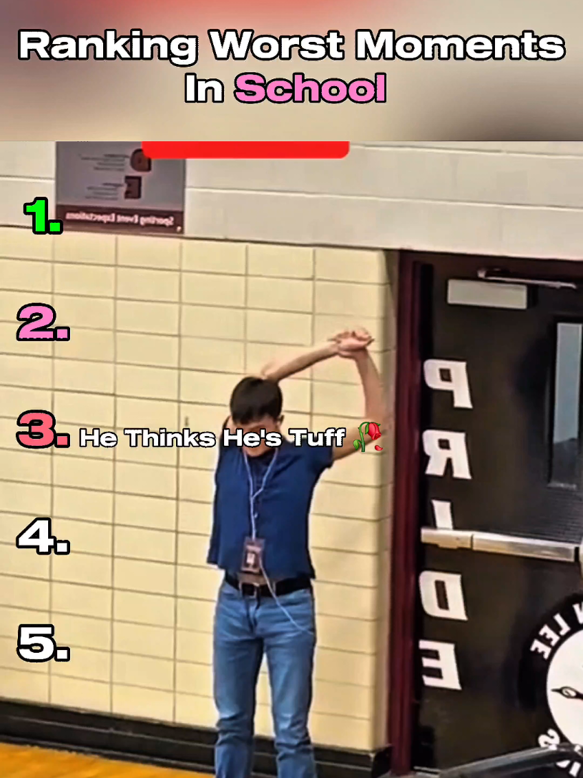 the cringiest school moments 🥀#school #ranking #usa #fyp 