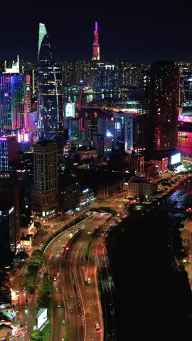 thành phố về đêm. #xuhuong  #dichvubayflycam 