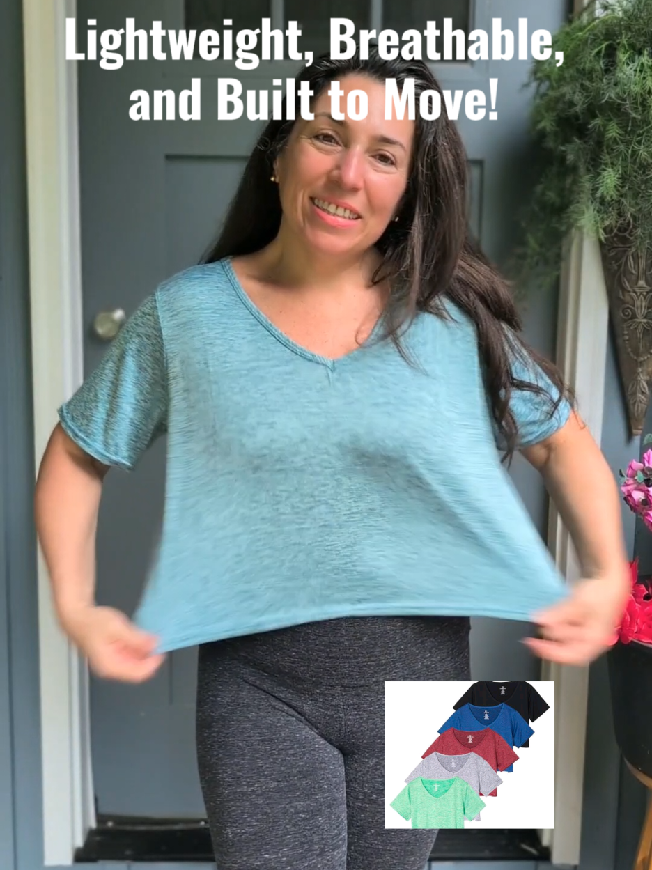 5-Pack Athletic Crop Tops – Comfort, Performance, & Style @Real Essentials Apparel #outfit #shirt #croptee 