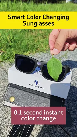 0.1 second polarization color change, avoiding glare from the sun, safer when driving outdoors or in tunnels #sunglasses #polarizedsunglass #photochromiceyeglass #driving #outdoorfun #sports #antiuv #antiglare #fyp 