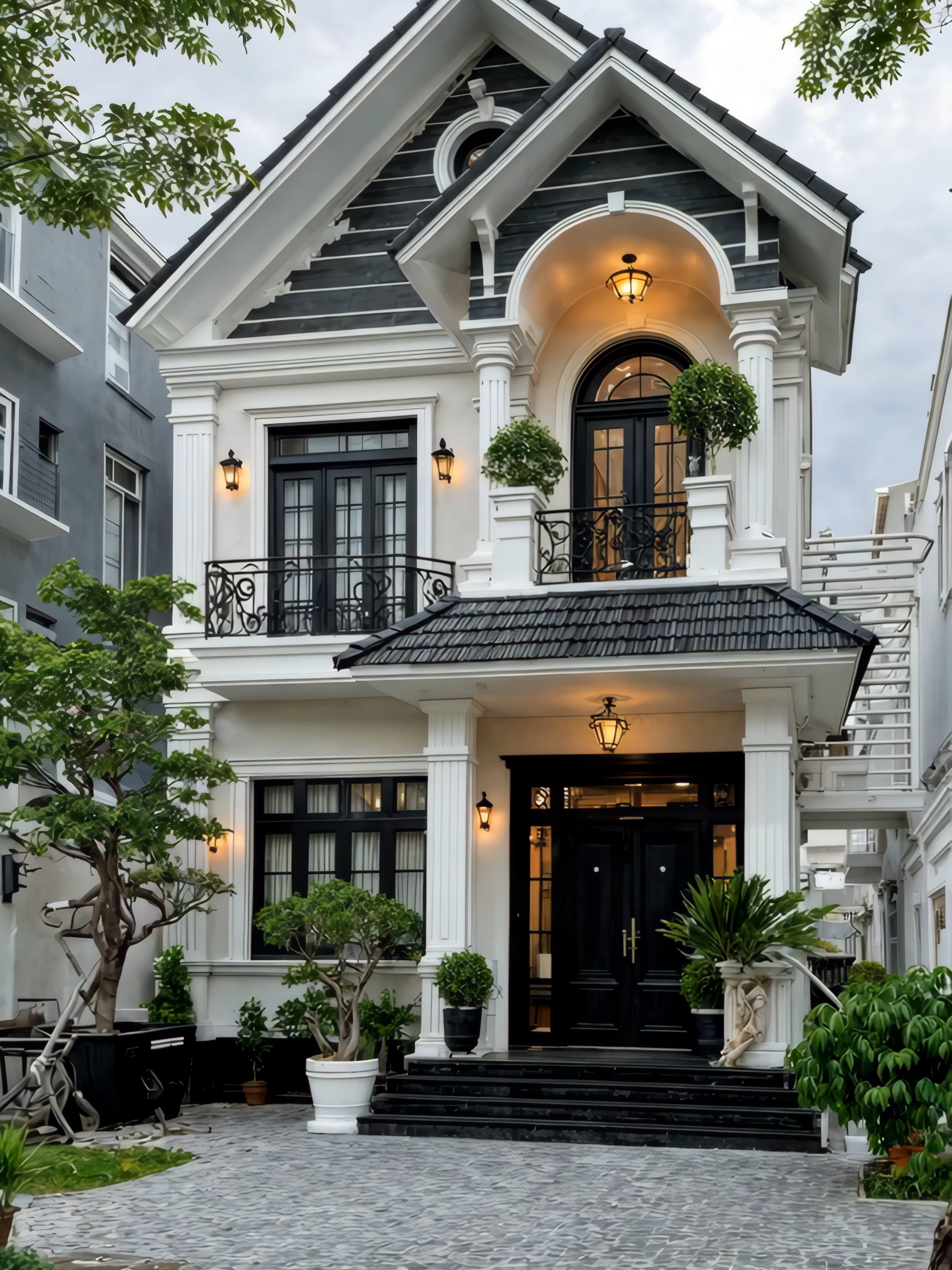 Nhà thiết kế sang trọng – không gian lý tưởng cho gia đình hiện đại #nhadeptugia #nhamainhat #nhahiendai #nhavuon #nha2tangdep #maunhadep