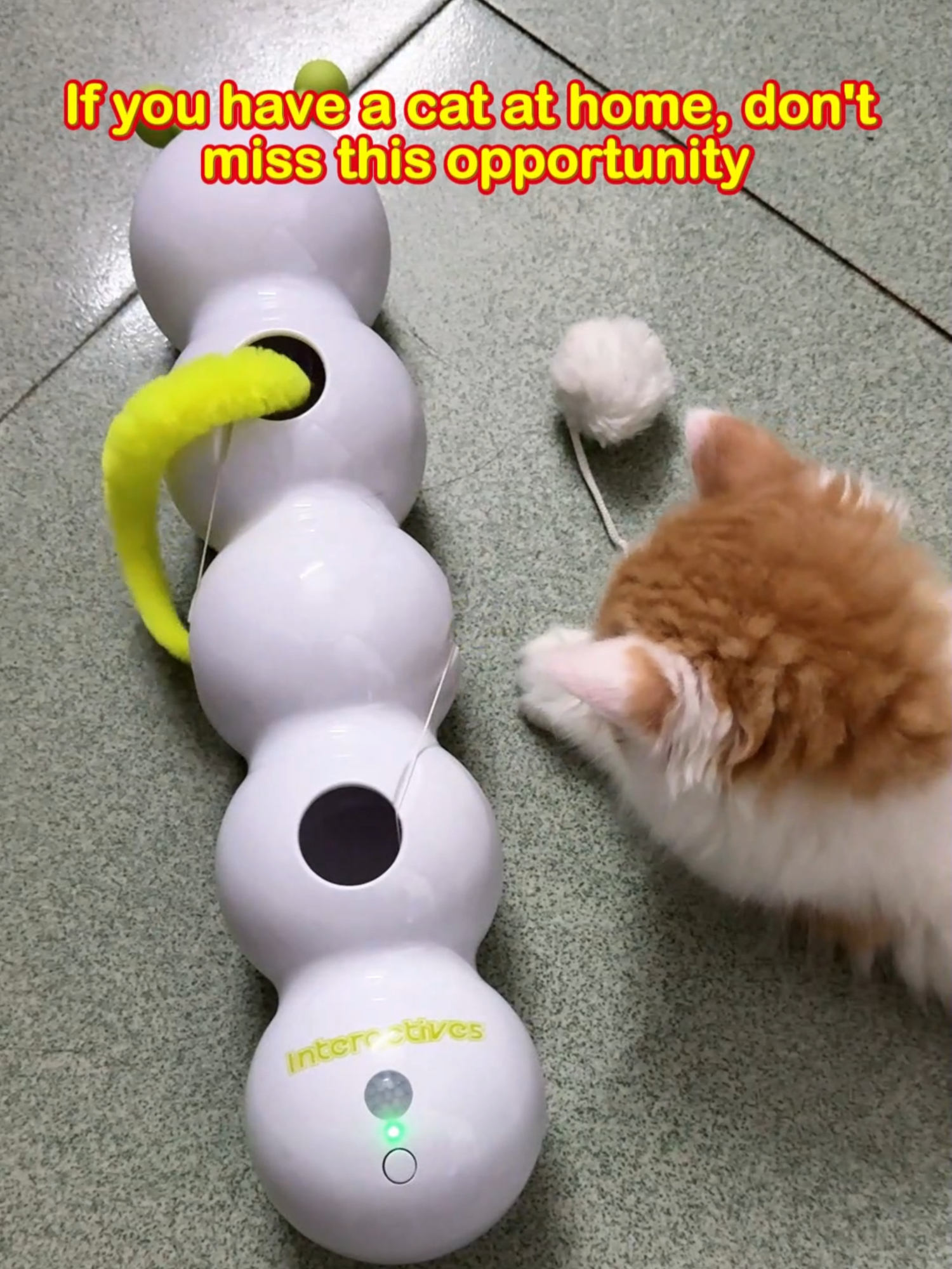Intelligent induction caterpillar toy #petlovers #catslover #petlover #pets #catvideo #cats #puppy #cat #catlover  #catvideos #tiktok #fyp #funnytoys