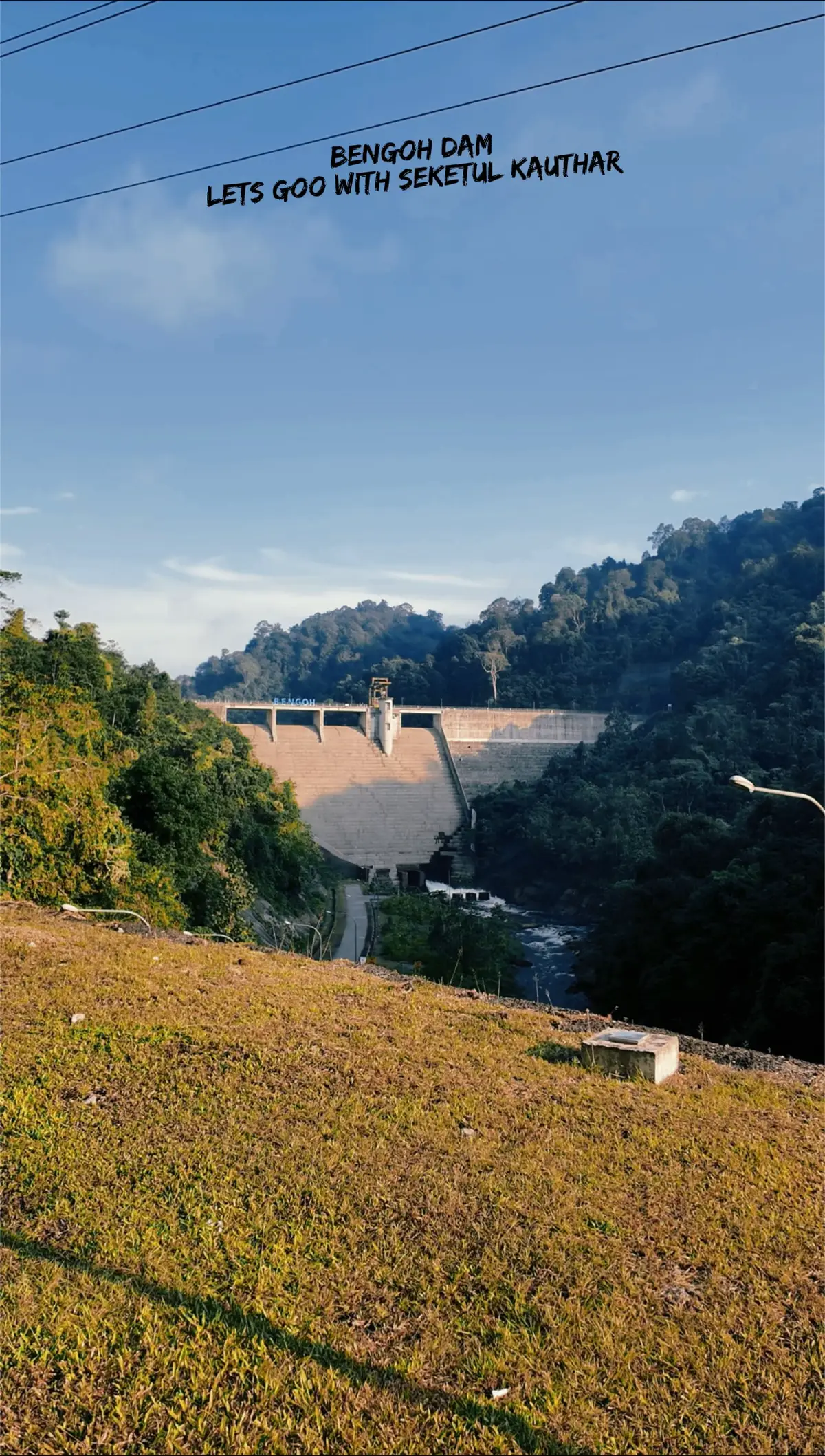 Bengoh Dam Rasa macam tak nak balik🥹🥹Jatih cinta sama keindahan Sarawak #bengohdam #kampungsting #sarawak#padawan #jurassicworld 