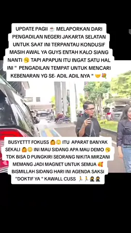 #nikitamirzanimawardi_17 #nikitamirzani #updates #terkiniviral #hariini #pengadilannegeri #jakartaselatan #sidang #saksi #dokterdetektif #doktif #bismillah #fyppppppppppppppppppppppp #trending #fypage #fypシ゚ 