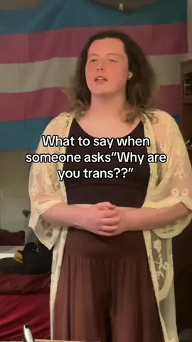 Next time someone asks “why are you trans?” Use one of these #fyp #sheher #trans #transfem #transgender #tposequeen 