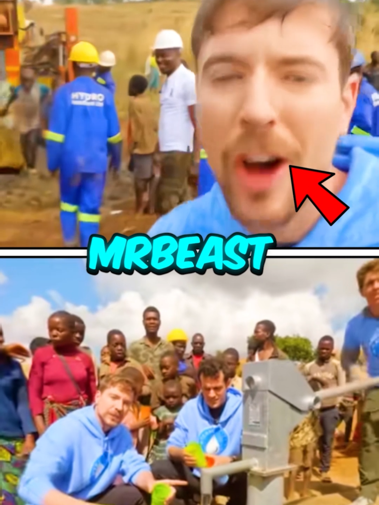 MrBeast creó agua para todos pero esta persona dice que lo hizo él.