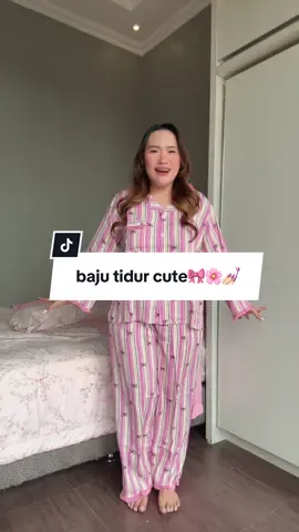 rekomendasi baju tidur lucu pink lengan panjang 🌸🌸🎀🎀💅🏻💅🏻💅🏻 #rekomendasibajutidur #bajutidurlenganpanjang #bajutidurpink #bajutidurlucu #bajutidurpita 