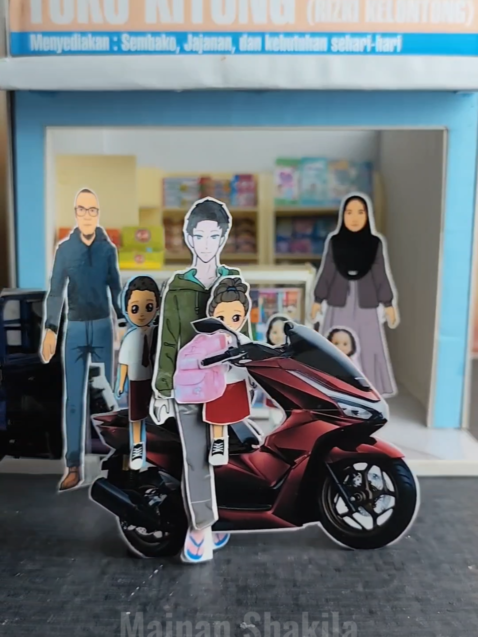 aduh bensinnya habis #mainanshakila #shakilamedia #paperdoll #rakaraya 