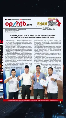 Givson, kilat muda asal SMAN 1 Pringgabaya amankan dua medali dalam hitungan menit