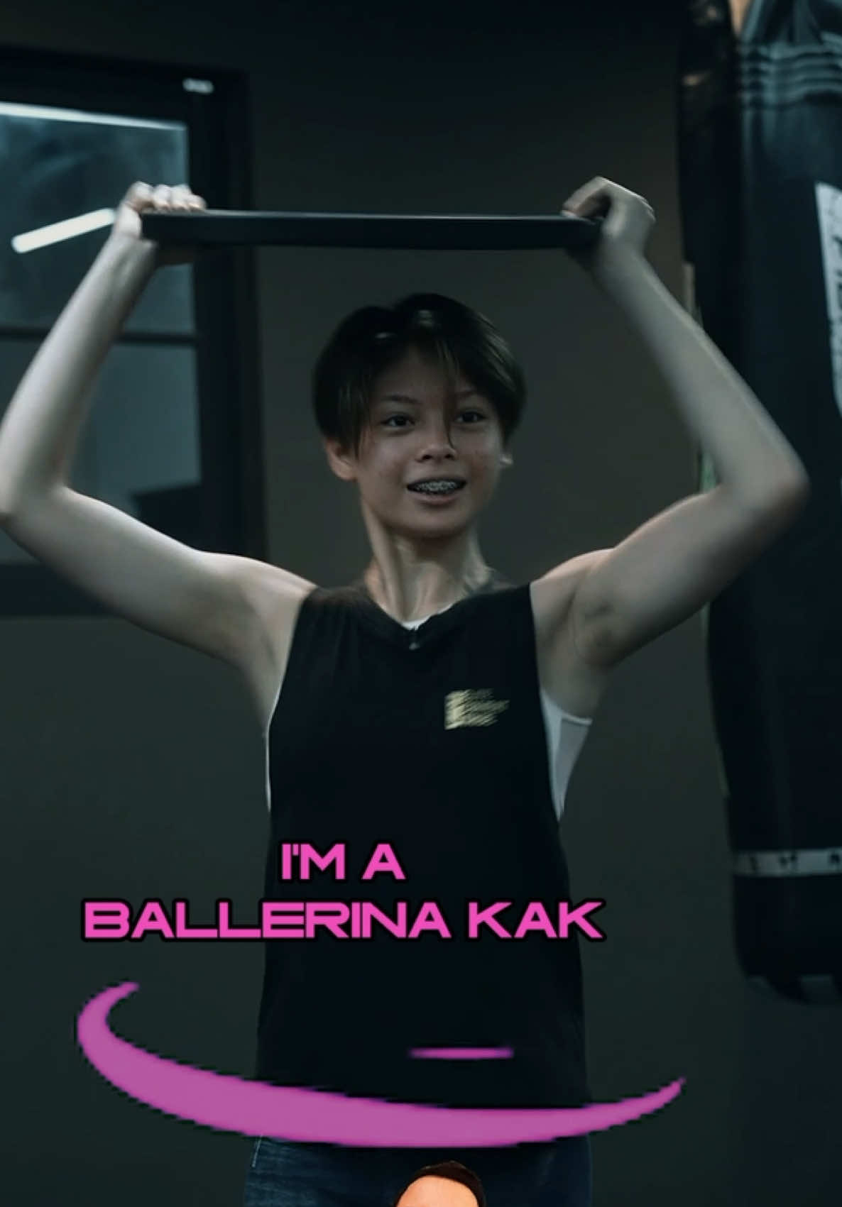 I'm a Ballerina kak💃💃 #nadatarinaputri #azkacorbuzier #ballerina #gym #Siblings 