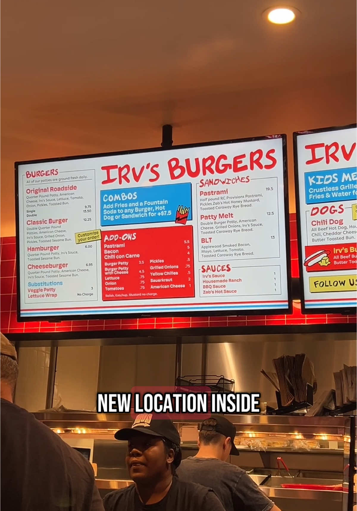 Irv’s Burgers NEW location on the Las Vegas strip 🤩😋 #irvsburgers #Foodie #lasvegasfood #burger #FoodTok 