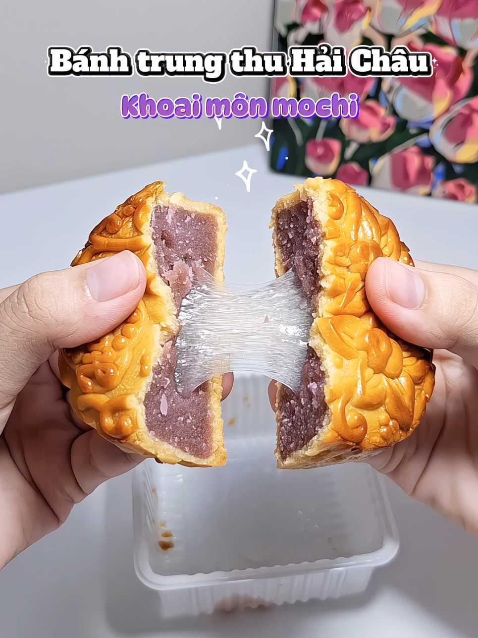 Bánh trung thu khoai môn mochi dẻo dẻo thơm thơm 🥮 #banhtrungthukhoaimonmochi #banhtrungthuhaichau #banhkeohaichau #banhkeotuoitho #haichau #anvat #capcap🌷🌷 