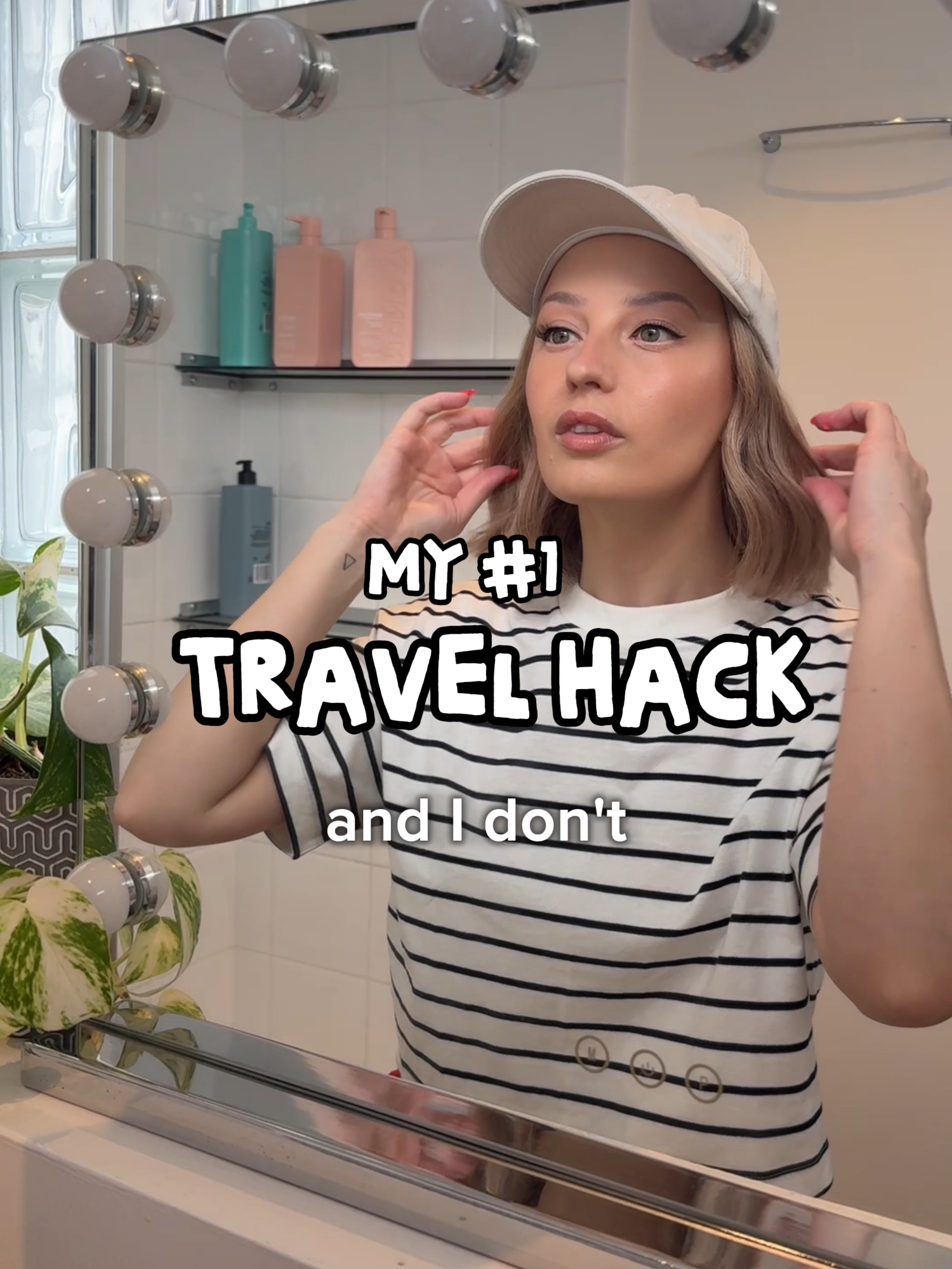 My Hustle Wig comes EVERYWHERE with me ✈️ My friends always ask me how a wig without a 'top' can possibly be one of my most-worn wigs. And I get it 😂 at first I thought the same. Like, cute concept, handy every now and then - but surely it won’t get worn that much. I HAVE BEEN CONVERTED. My Hustle Wig is just soooooo easy. It’s hard to explain why sometimes but I’ll try 😆 Even the easiest regular wig still takes a second to get into place, right? Throw it on, run your fingers through the hair at the front, making it sit nicely from the hairline and around your face. Easy wig, yes, quick to put on, yes - but could it be even easier and quicker? 👀 If you didn’t have the hair at the front at all, and were just throwing a hat over that whole part that you normally take some time to brush into place, YES. That’s why. It’s the difference between pulling on trackies (or “sweatpants” for the Americans I think?) vs jeans. They’re both easy, but skipping the zip and button does make one easier than the other! That’s why it’s always in the suitcase - anywhere I go, I know I’ll be reaching for it. As a hair-wearer, I wanna know your #1 travel hack or must-have item that comes with you on vacation to make your life easier! Comment below 👇 ✨Wig deets Brand: @thehustlewig Cap: Hat Wig Colour: Sunkissed Texture: Slight wave Length: Bob (13 inches) #alopecia #alopeciauniversalis #hairloss #wigs #hairlosssolution #humanhairwigs #wigsforhairloss #hairlossjourney #grwm #alopeciaareata #hairregrowth #androgenicalopecia #femalehairloss #femalepatternbaldness #hairstyle #lacewig #customwig #naturalwigs #hairlosssupport #finehair #thinhair #thinninghair #confidence