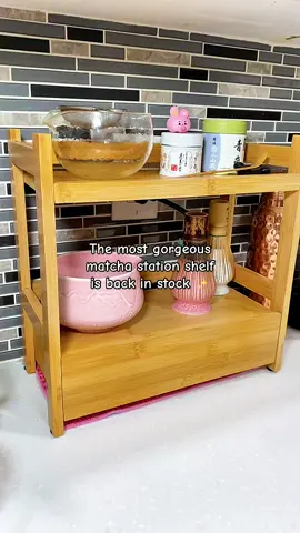 This shelf is my prized possession 🥹🫶🏻 it sells out so fast so grab it if you see it #matchastation #matchatok #matchagirl #ttshopdeals #tiktokmademebuyit 