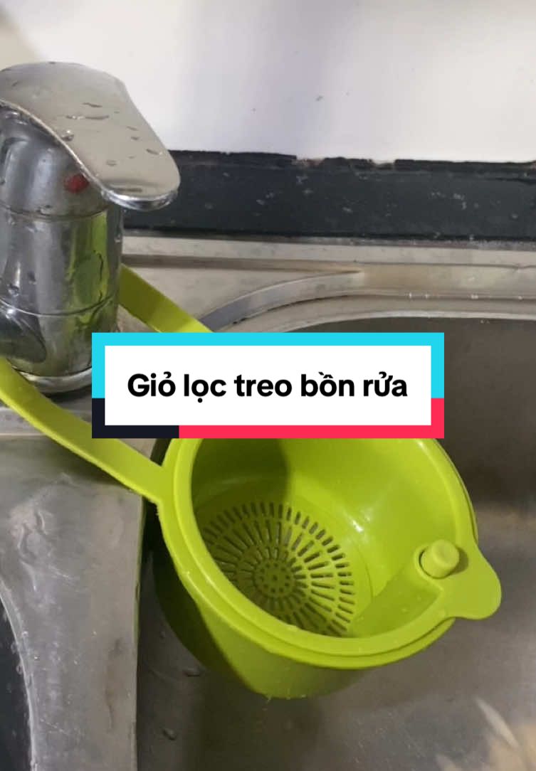Bếp đẹp hơn nhờ một phụ kiện nhỏ xinh – giỏ lọc rác treo bồn 🤍  #giadunghay #giolocracdep #bepthongminh #hottrend