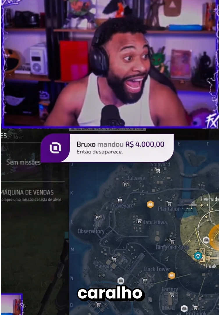 Ele mandou 4 mil reais pro Gurila! @CEROL #cerol #live #dinheiro #50mil #guras #freefire #foryou 
