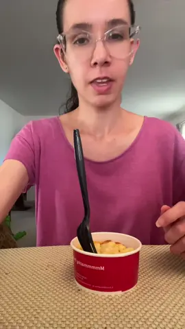Chick fil a Mac n cheese. #eating #fyp #mukbang 