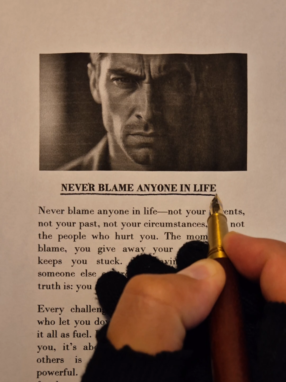 Never blame anyone in life ☝️ #motivation  #inspiration  #speech  #neverblame  #fyp 