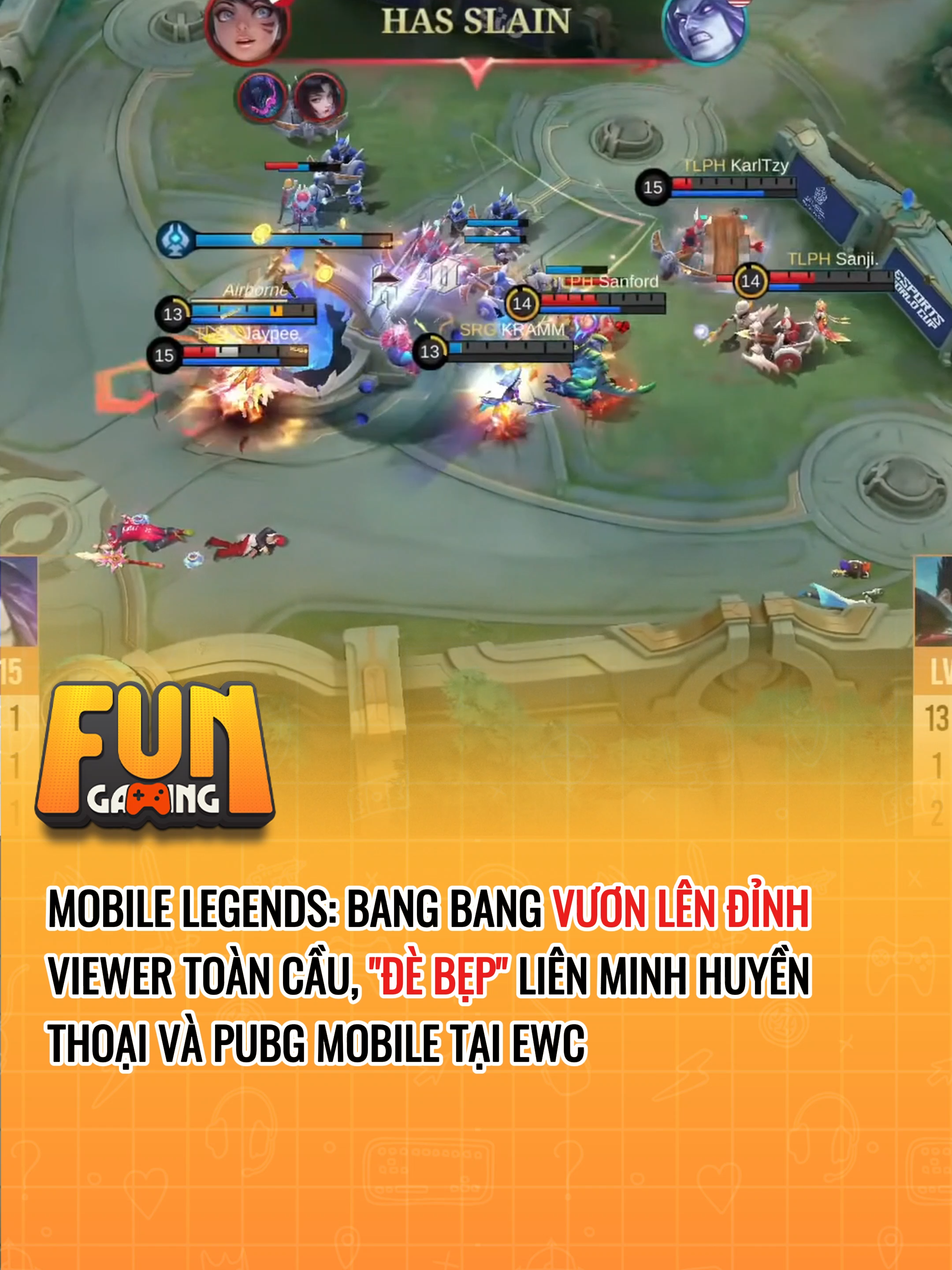 MLBB thống trị BXH hút lượt xem nhiều nhất EWC, vượt xa tượng đài Esports khác #IdolBangBang #MLBBFT9 #MobileLegendsBangBang #mlbb #leagueoflegends #lmht #pubg #pubgmobile #tiktoknews #fyp #GamingOnTikTok #fungaming
