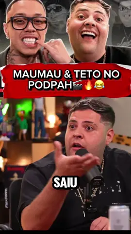 TETO E MAUMAU NO PODPAH 🎬🔥#fy #podcastclips #podpah #maumau #teto @Podpah Podcast 
