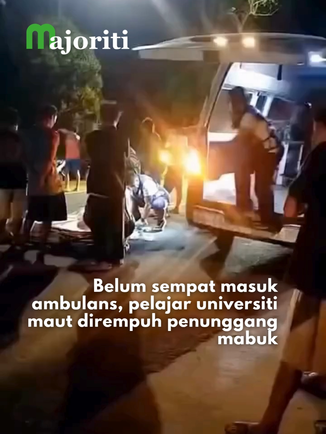 Kalau rider tu tak rempuh, mesti dia dapat diselamatkan 😭 #majoriti #beritaditiktok #trendingnewsmalaysia #filipina #ambulans #nahasjalanraya #penuntutuniversiti
