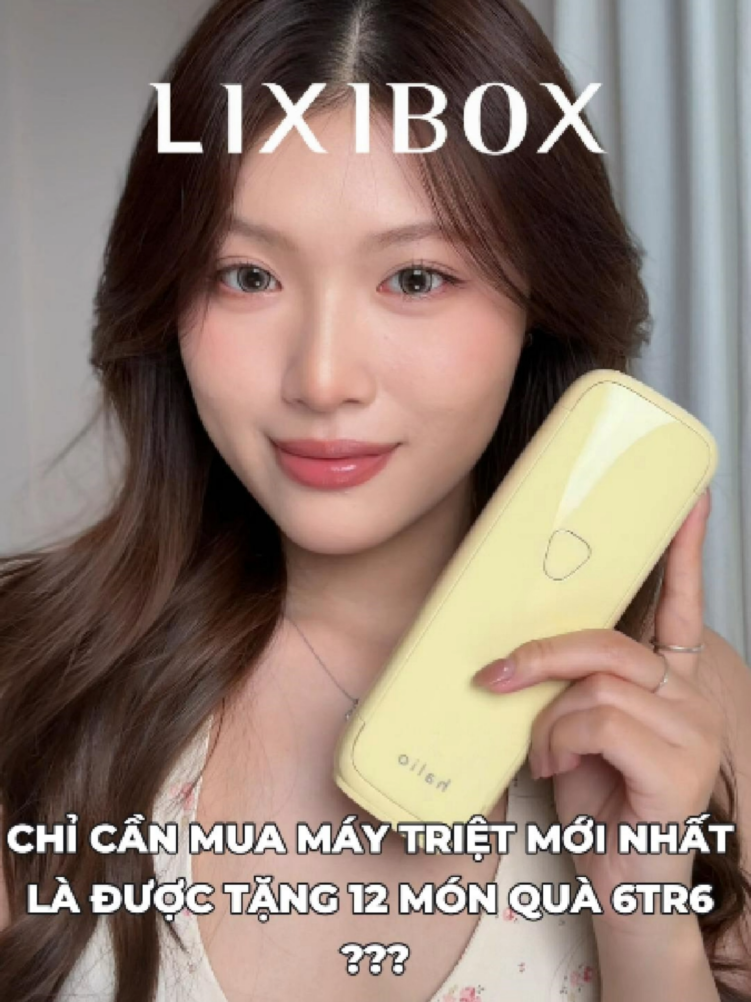Nhanh tay đặt trước Máy Triệt Lông trong đợt đầu mới ra mắt để nhận ngay phần 6 trẹo 6 gồm 12 món quà siêu hot luôn nhaaa #lixibox #halio #maytrietlonghalio #hairremovalhalio #trietlanhIPLsapphire #gwp #unboxing