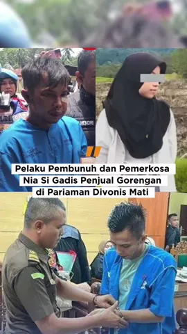 Majelis hakim Pengadilan Negeri (PN) Pariaman, Sumatera Barat, menjatuhkan hukuman pidana mati terhadap Indra Septiarman atau In Dragon. Terdakwa terbukti melakukan pembunuhan berencana dan pemerkosaan terhadap Nia Kurnia Sari, gadis penjual gorengan keliling di Kecamatan 2x11 Kayu Tanam, Kabupaten Padang Pariaman. 