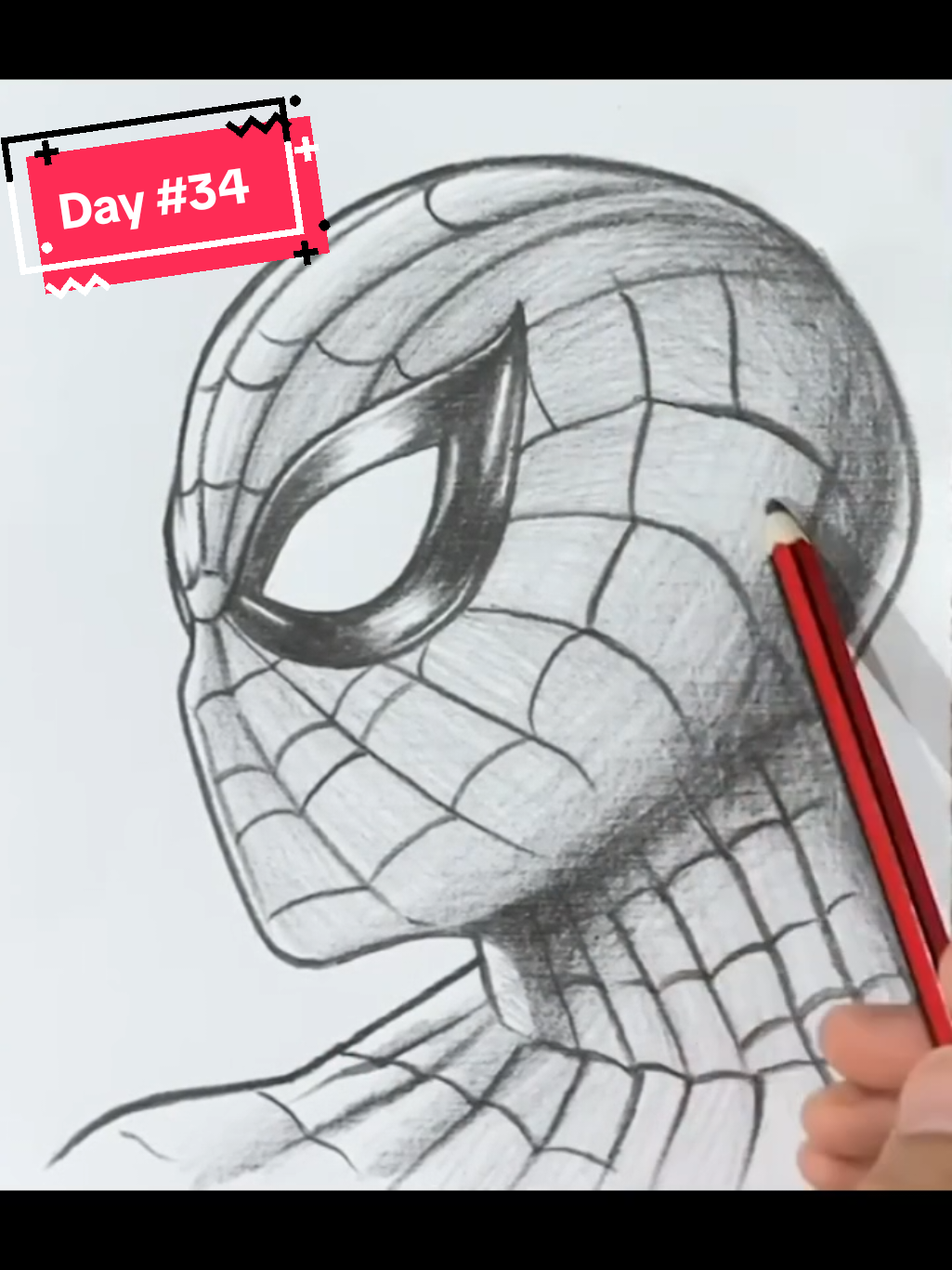 Becoming a professional artist day #34 || How to draw Spiderman step by step || Easy Spiderman drawing for beginners || How to draw like a pro . . . . . . . . . . . #begginerssketch #drawingtutorial #drawing #art#artist #drawing 