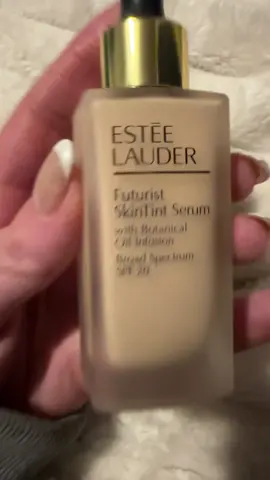 This has my skin feeling soft, sun protection and it’s tinted! #esteelauder #futuristskintintserum 