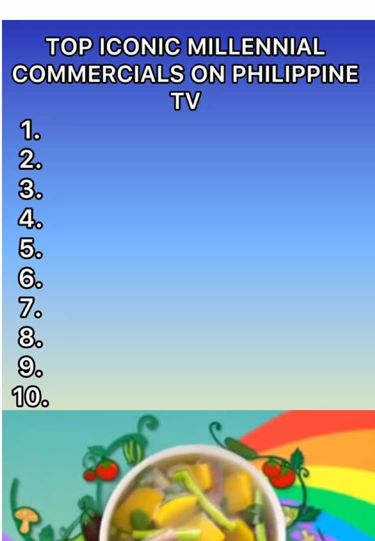 TOP ICONIC MILLENNIAL COMMERCIALS ON PHILIPPINE TV #nostalgia  #philippines🇵🇭tiktok  #foryoupage 