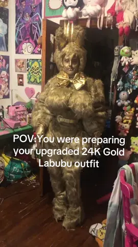 Time to rebrand as No.1 King Midas Labubu ig…… #goldlabubu #labubu #dubaichocolate #floptok #flop 