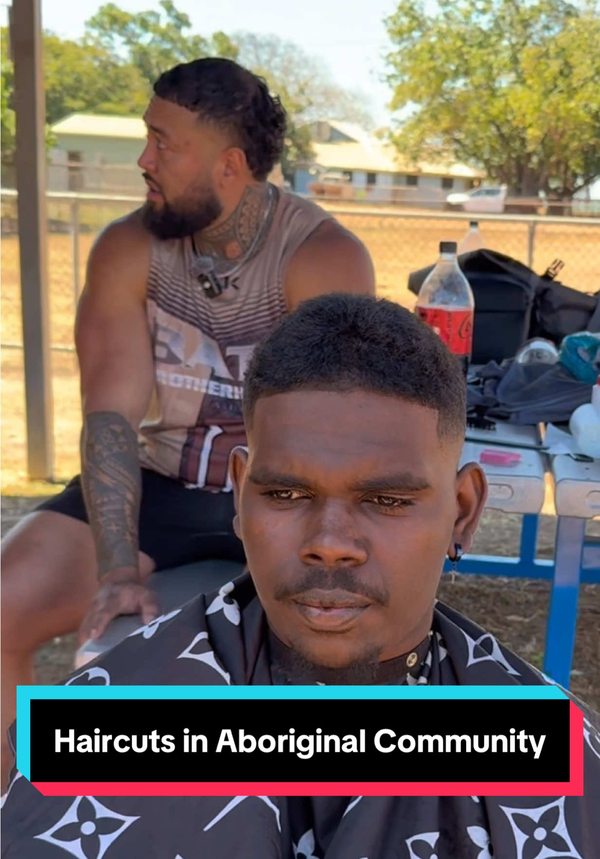 I flew my barber @Jacob Cordtz to Warruwi Aboriginal Community in Northern Territory where he set up and cut up all the local boys for free. The closest barber is in Darwin which 5 hours away💈💇🏽‍♂️