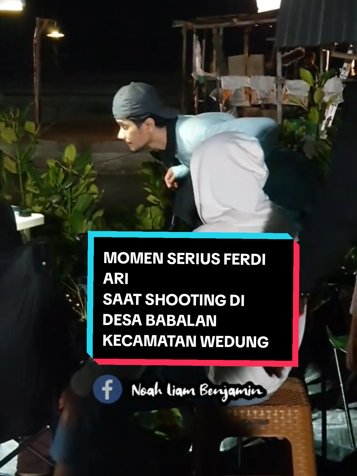 Moment keseriusan Ferdi Ali saat shooting film dengan judul 