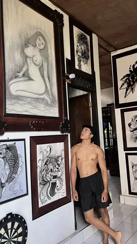 Bagus gak lukisannya ges?🤣#lukisankreatif #lukisanbali 