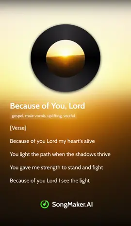 Because of you, lord I got shoes on my feet written by BISHOP MICHAEL B INGRAM 