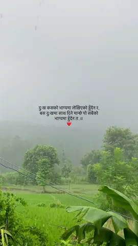दुःख कसको भाग्यमा लेखिएको हुँदैन र, बस दुःखमा साथ दिने मान्छे पो सबैको भाग्यमा हुँदैन त..॥ ❤️#fyp #foryoupage #Love #nepaliquotes #jessu_magar @Jasmine 