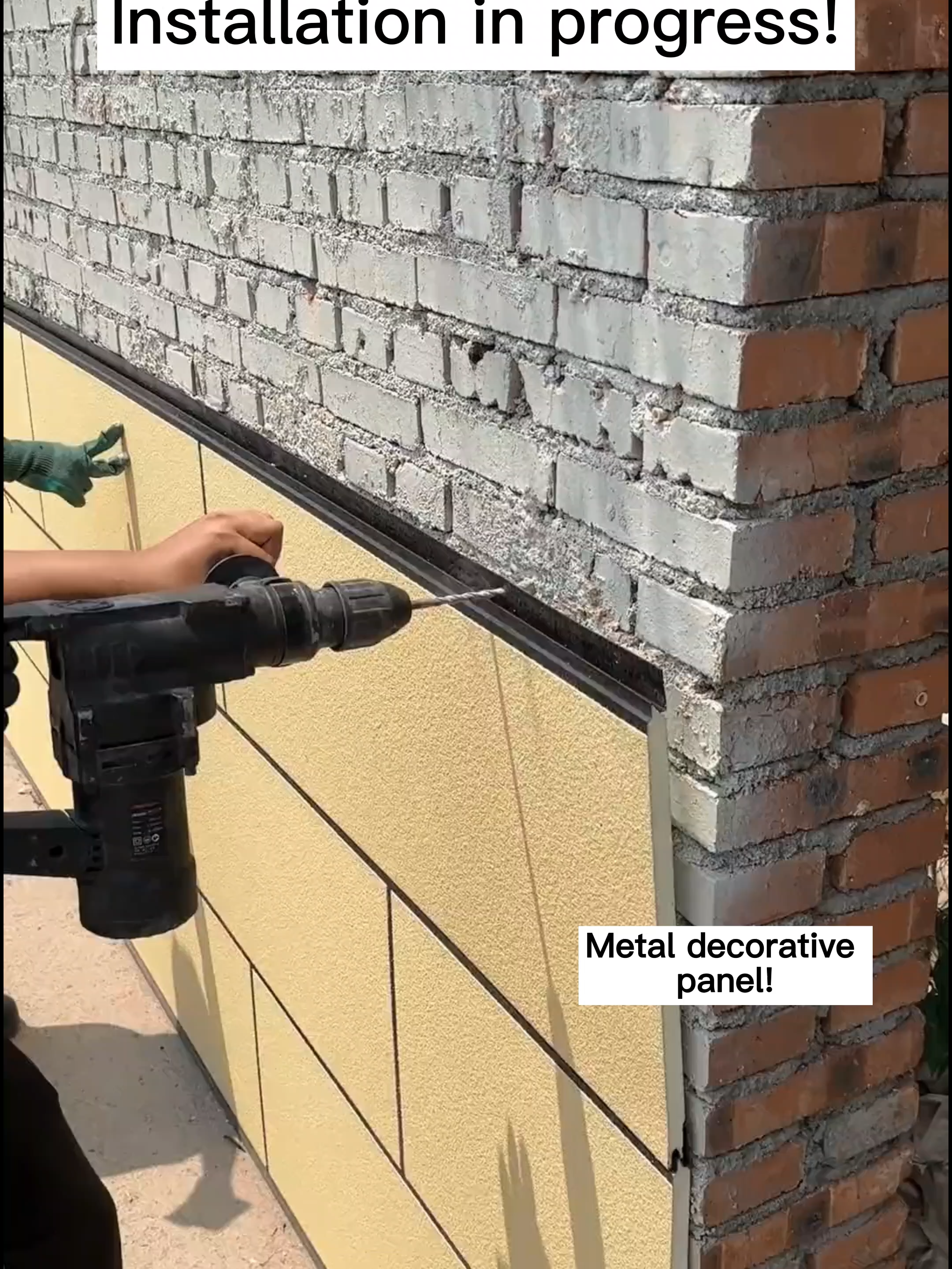 Metal Embossed Panel:Water-resistant! Soundproof! Aesthetically Pleasing!#tiktok #fyp #factory #sandwichpanel #china #material #pusandwichpanel