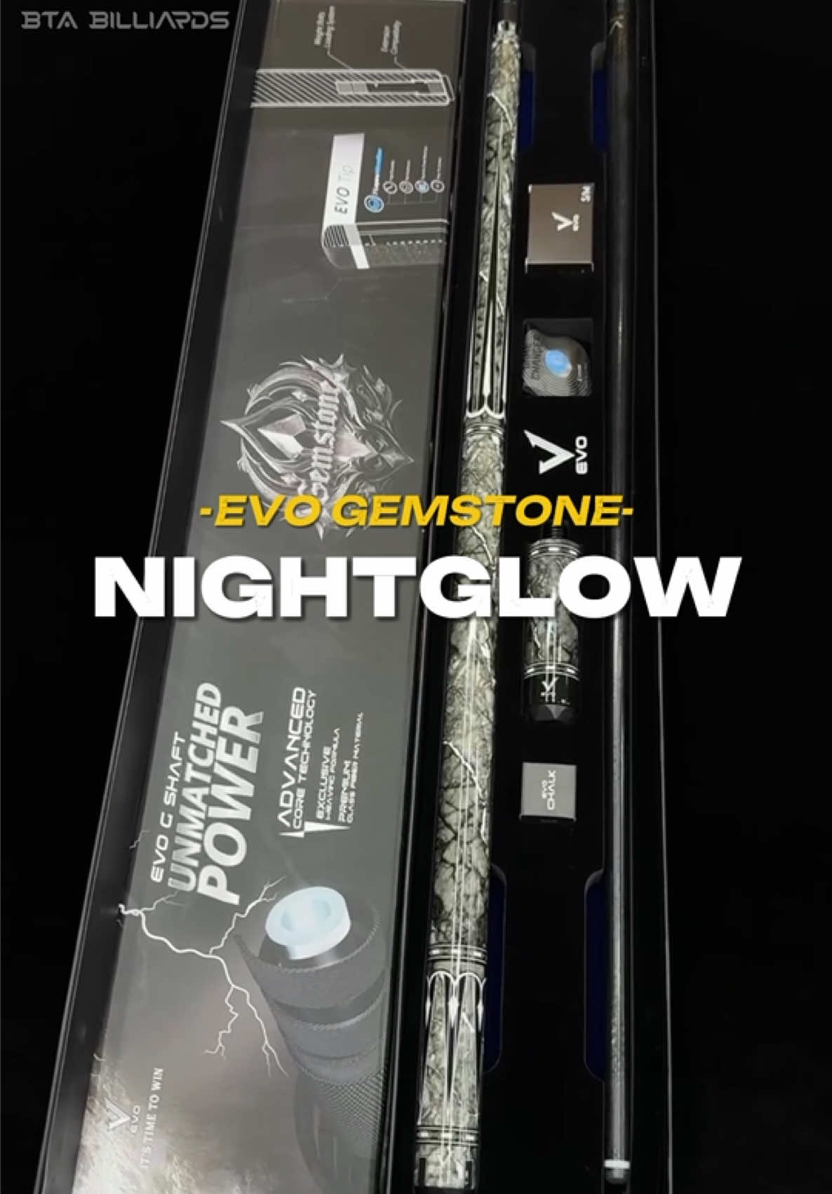 Evo Gemstone I Nightglow #evocues #btashop #btabilliards 