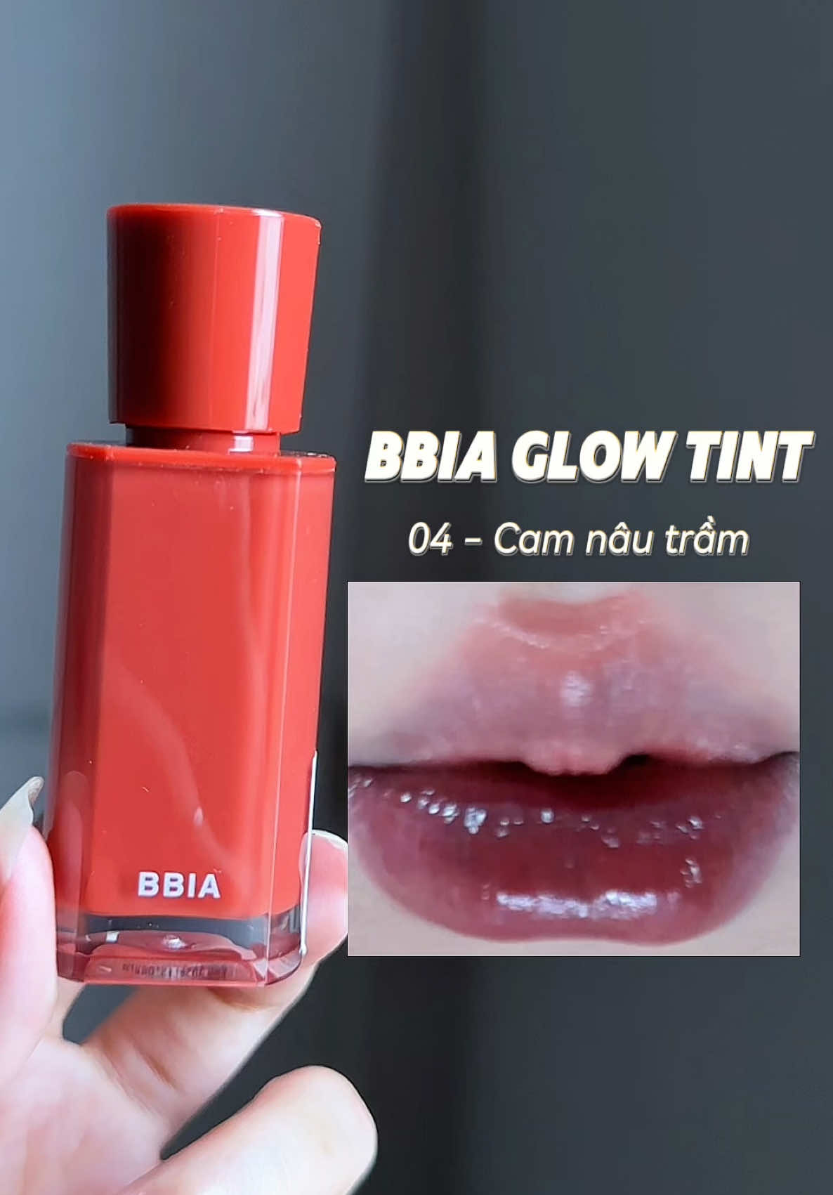 Trả lời @🙀🙀🙀🙀🙀🙀🙀 Son tint bóng siu lì BBIA Glow Tint màu 04 - Nâu cam trầm ✨🍓 #fyp #goclamdep #reviewson #swatchson #reviewlamdep #lolimeo #sonmoi 