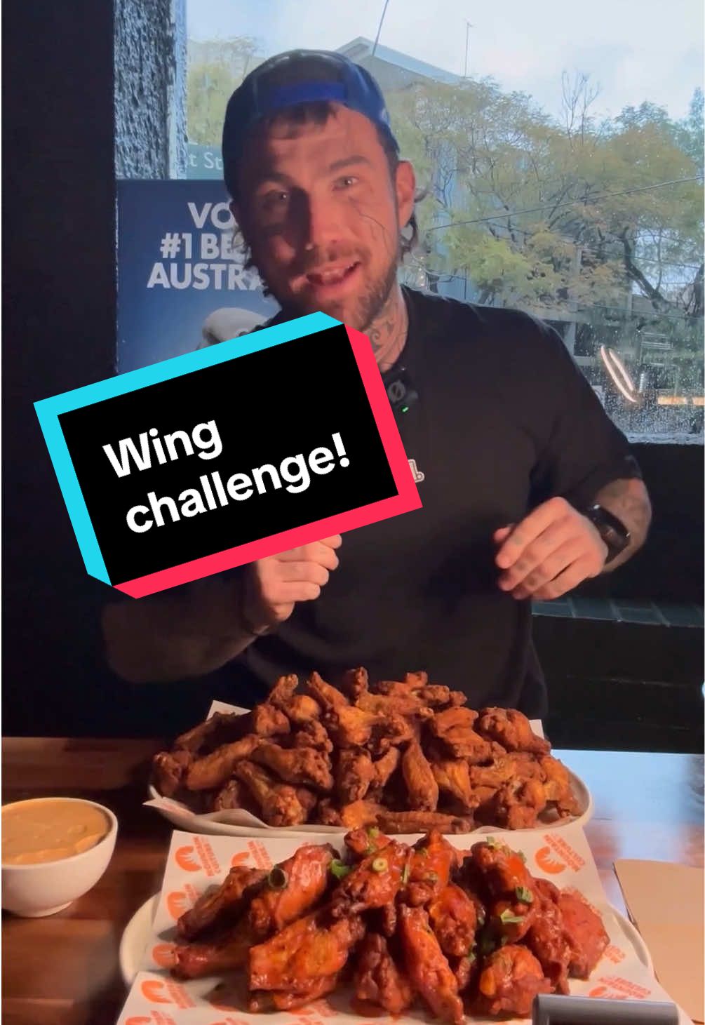 Wing challenge!!  Today I’m @mountaincultureredfern for their $1 wings Thursday!! The current record for most wings eaten in half an hour is 30 so I’m here to try and beat that!! Tag a mate who you want to go to $1 wing Thursday @mountaincultureredfern with!! #chickenwings #jimmyjudgeeats  #asmr #eatingchallenge #foodchallenge #eating #food #yummy