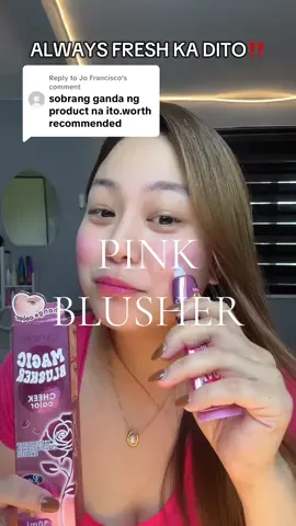 Replying to @Jo Francisco naka buy1 take 1 na!! Bilisan nyo sa pag check out mabilis ma sold out! #magicblusher #blusher #pinkblush #blushon #fyp 