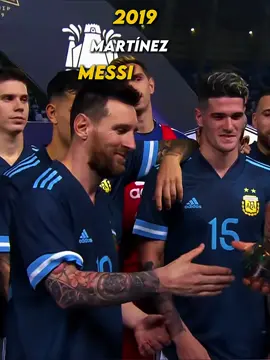 The friendship of Messi and Martinez🥰👏 #messi #martinez #football 