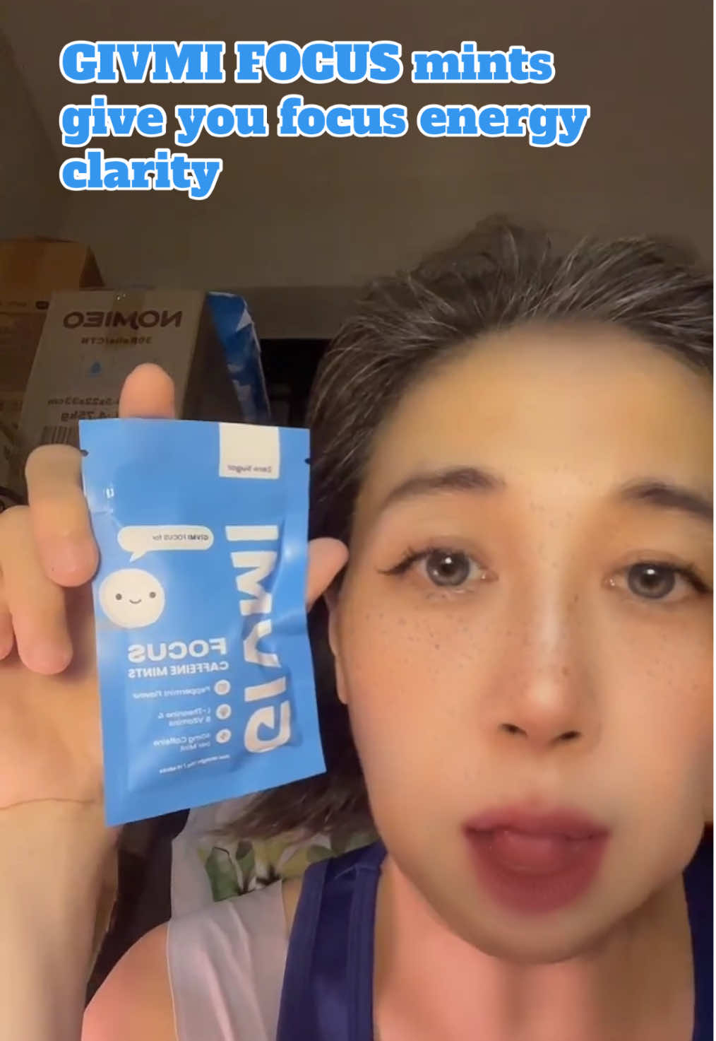 【GIVMI FOCUS 】mints give you focus energy clarity  15 mints in each packet Contains :  40mg Caffeine  50mg L-Theanine 0 mg sugar No animal derivative  100% vegan  GMP Certified  【GIVMI FOCUS 】mints gives  ➡️Instant Energy Caffeine helps boost energy, perfect for powering through long hours. ➡️Crash-Free C L-Theanine balances out caffeine, no jitters, no sudden drop in energy. ➡️Improved Focus B Vitamins fuel your brain so you stay clear, focused, and in the zone. You can consume GIVMI FOCUS mints  ➡️At work, in meetings, or on the go. ➡️Pre-gym.Mid-set.Post-run.   @GIVMI @givmi.co  #energymints  #caffeinemints  #caffeine  #mints #focusmints #createtowin #naomicpk       